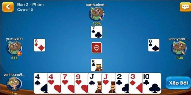 Quy định đặt cược trong game Phỏm chi tiết đến anh em